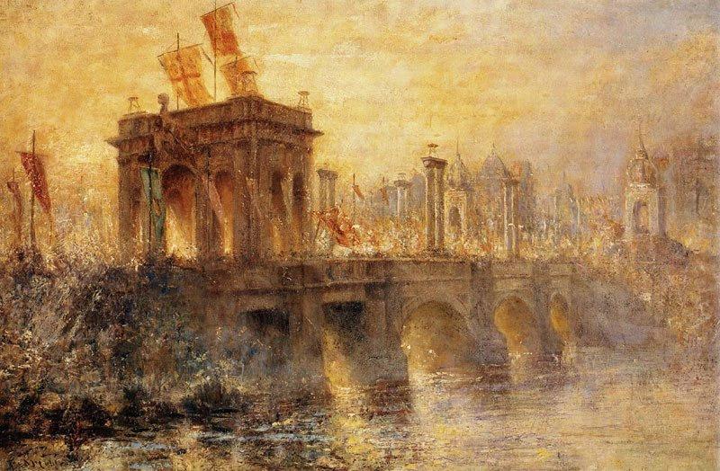Frederick Mccubbin Princes Bridge china oil painting image